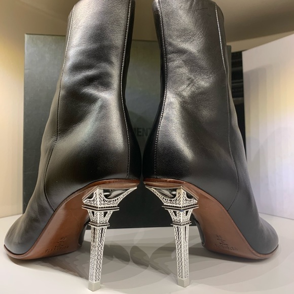 🔥HP🔥 Vetements Eiffel Tower Leather Boots EUR38 - Picture 16 of 16